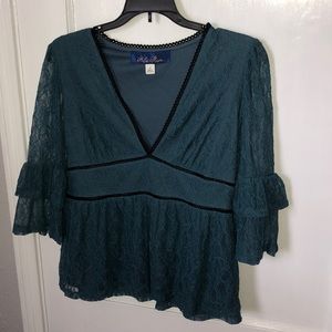 Ruffled, Lace Top